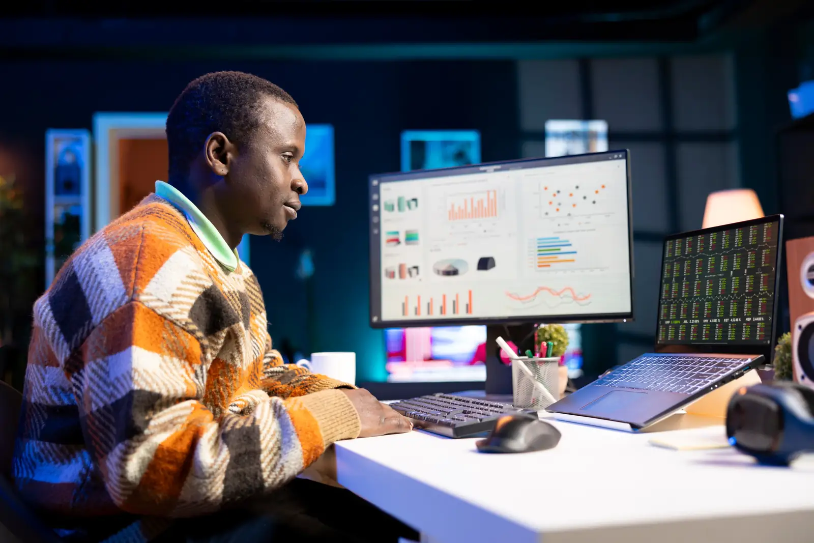 Data professionals at work