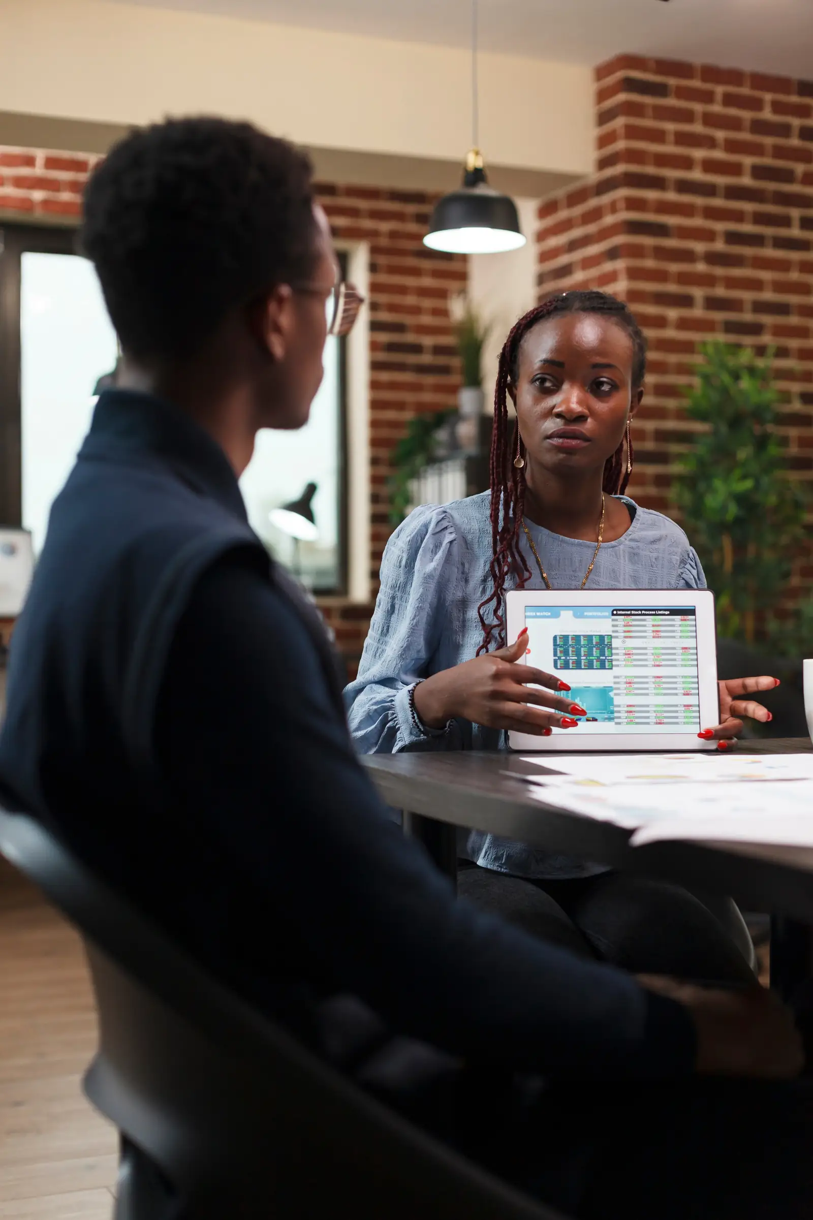 Data analysts reviewing dashboards
