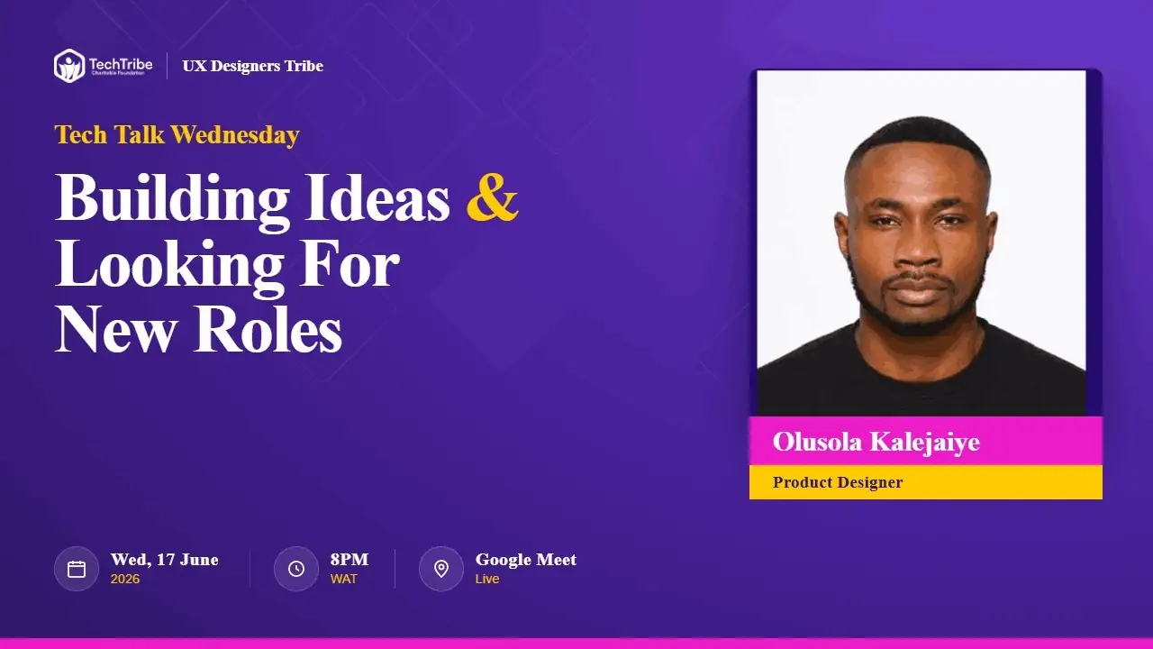 Building Ideas & Looking for New Roles in Tech — session cover